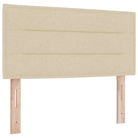 vidaXL Headboard Height Adjustable with Headboard Cream 100 cm Fabric
