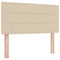 vidaXL Headboard Height Adjustable with Headboard Cream 100 cm Fabric