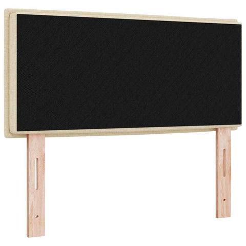 vidaXL Headboard Height Adjustable with Headboard Cream 100 cm Fabric