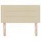 vidaXL Headboard Height Adjustable with Headboard Cream 100 cm Fabric