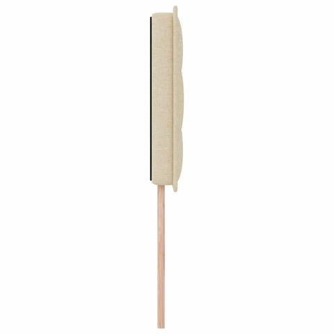vidaXL Headboard Height Adjustable with Headboard Cream 100 cm Fabric