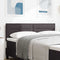 vidaXL Headboard Height Adjustable Manual Dark brown 140 cm Fabric