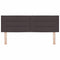 vidaXL Headboard Height Adjustable Manual Dark brown 140 cm Fabric