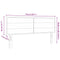 vidaXL Headboard Height Adjustable Manual Dark brown 140 cm Fabric