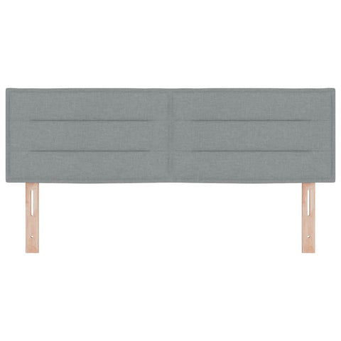 vidaXL Headboard Height Adjustable Manual Light grey 160 cm Fabric