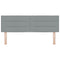 vidaXL Headboard Height Adjustable Manual Light grey 160 cm Fabric