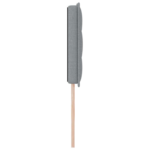vidaXL Headboard Height Adjustable Manual Light grey 160 cm Fabric