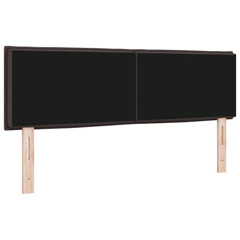 vidaXL Headboard Height Adjustable Manual Dark brown 160 cm Fabric