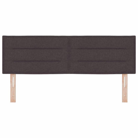 vidaXL Headboard Height Adjustable Manual Dark brown 160 cm Fabric
