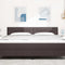 vidaXL Headboard Height Adjustable Manual Dark brown 180 cm Fabric