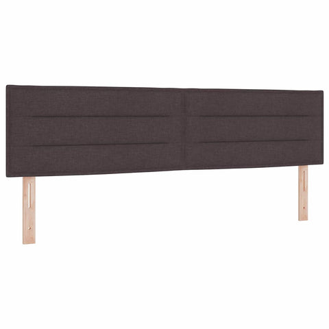 vidaXL Headboard Height Adjustable Manual Dark brown 180 cm Fabric
