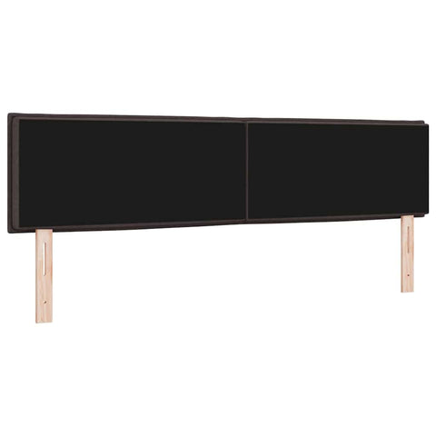 vidaXL Headboard Height Adjustable Manual Dark brown 180 cm Fabric