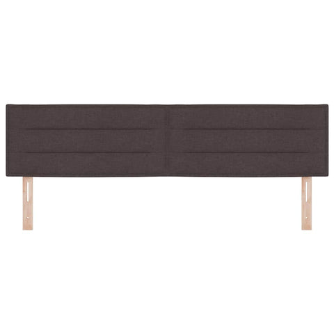 vidaXL Headboard Height Adjustable Manual Dark brown 180 cm Fabric
