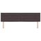 vidaXL Headboard Height Adjustable Manual Dark brown 180 cm Fabric