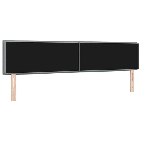 vidaXL Headboard Height Adjustable Manual Light grey 200 cm Fabric