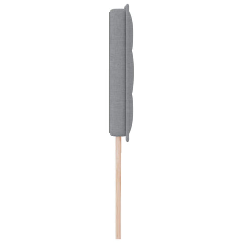 vidaXL Headboard Height Adjustable Manual Light grey 200 cm Fabric