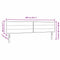 vidaXL Headboard Height Adjustable Manual Light grey 200 cm Fabric