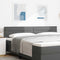 vidaXL Headboard Height Adjustable Manual Dark grey 200 cm Fabric