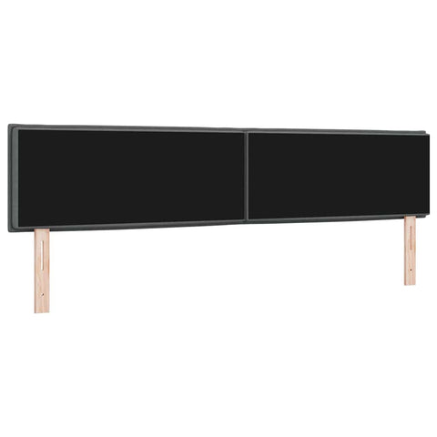 vidaXL Headboard Height Adjustable Manual Dark grey 200 cm Fabric