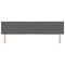 vidaXL Headboard Height Adjustable Manual Dark grey 200 cm Fabric