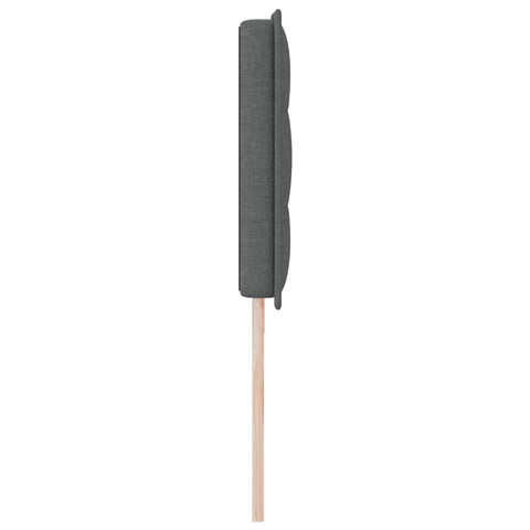 vidaXL Headboard Height Adjustable Manual Dark grey 200 cm Fabric
