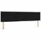 vidaXL Headboard Height Adjustable with Headboard Black 200 cm Fabric