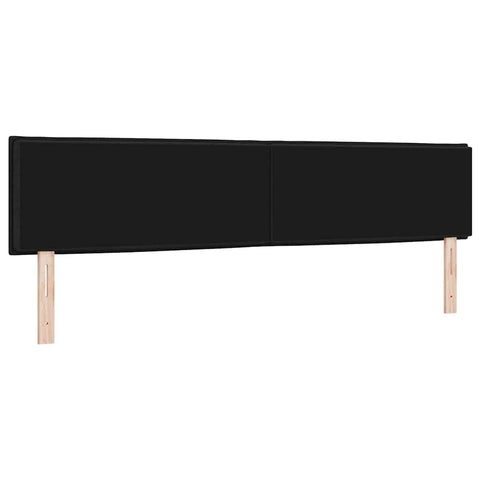 vidaXL Headboard Height Adjustable with Headboard Black 200 cm Fabric