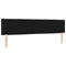 vidaXL Headboard Height Adjustable with Headboard Black 200 cm Fabric