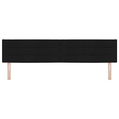 vidaXL Headboard Height Adjustable with Headboard Black 200 cm Fabric