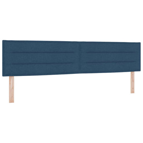 vidaXL Headboard Height Adjustable with Headboard Blue 200 cm Fabric