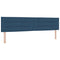 vidaXL Headboard Height Adjustable with Headboard Blue 200 cm Fabric