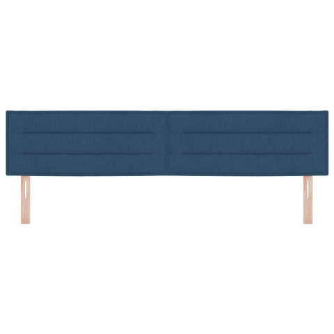 vidaXL Headboard Height Adjustable with Headboard Blue 200 cm Fabric