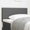 vidaXL Headboard Height Adjustable Manual Light grey 80 cm Rib fabric