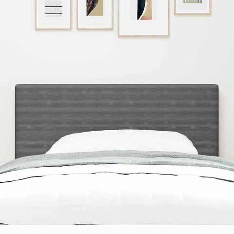 vidaXL Headboard Height Adjustable Manual Light grey 80 cm Rib fabric