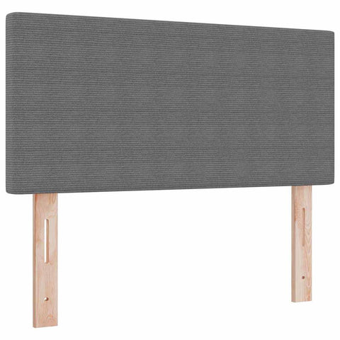 vidaXL Headboard Height Adjustable Manual Light grey 80 cm Rib fabric