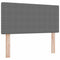 vidaXL Headboard Height Adjustable Manual Light grey 80 cm Rib fabric