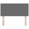 vidaXL Headboard Height Adjustable Manual Light grey 80 cm Rib fabric
