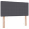 vidaXL Headboard Height Adjustable Manual Dark grey 80 cm Rib fabric