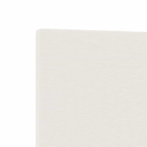 vidaXL Headboard Height Adjustable Manual Cream 80 cm Rib fabric