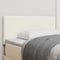 vidaXL Headboard Height Adjustable Manual Cream 80 cm Rib fabric