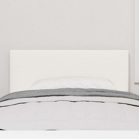 vidaXL Headboard Height Adjustable Manual Cream 80 cm Rib fabric