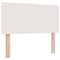 vidaXL Headboard Height Adjustable Manual Cream 80 cm Rib fabric
