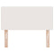 vidaXL Headboard Height Adjustable Manual Cream 80 cm Rib fabric