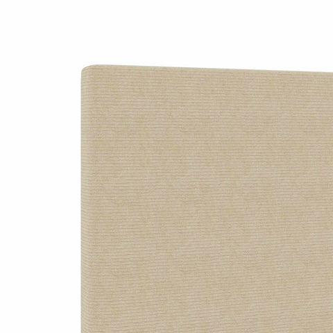 vidaXL Headboard Height Adjustable Light green grey 80 cm Rib fabric
