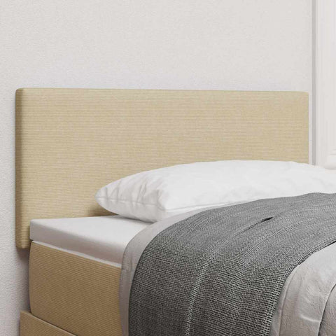 vidaXL Headboard Height Adjustable Light green grey 80 cm Rib fabric