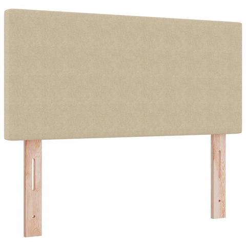 vidaXL Headboard Height Adjustable Light green grey 80 cm Rib fabric