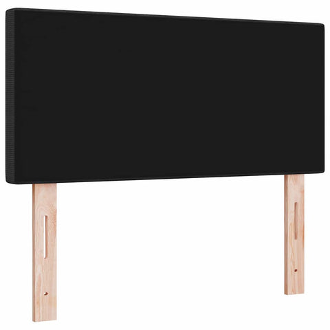 vidaXL Headboard Height Adjustable Manual Dark grey 90 cm Rib fabric