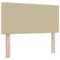 vidaXL Headboard Height Adjustable Light green grey 90 cm Rib fabric