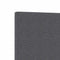 vidaXL Headboard Height Adjustable Manual Dark grey 100 cm Rib fabric