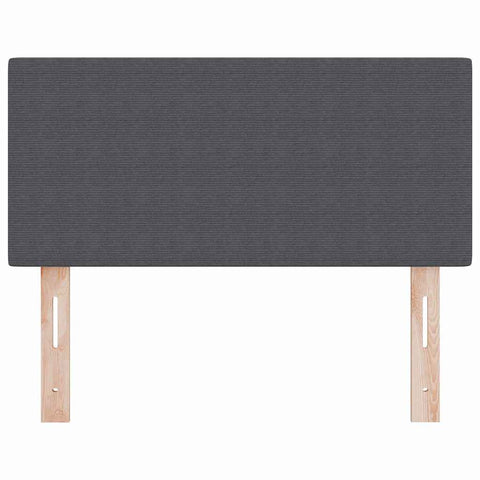 vidaXL Headboard Height Adjustable Manual Dark grey 100 cm Rib fabric